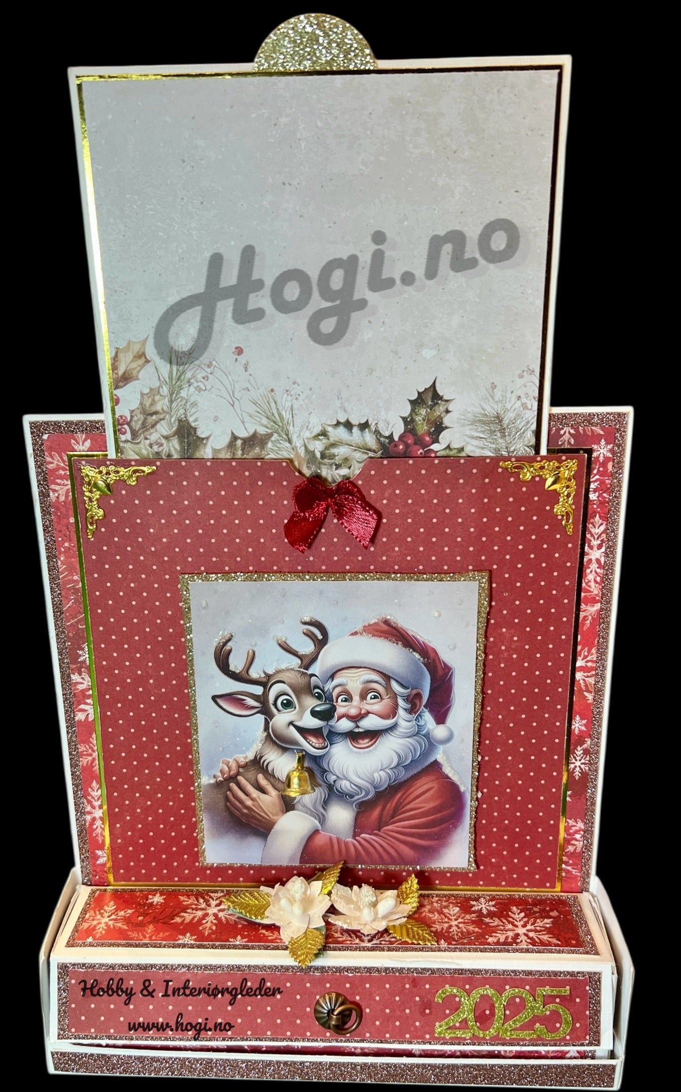 Hobbypakke: Spennende te-lys gaveeske med kort. Hogi.no’s idé og design.