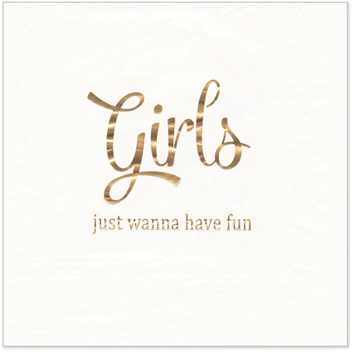 Servietter - lunsj - " Girls just wanna have fun " Lunsjserviett 20 stk 3-lags 33x33cm
