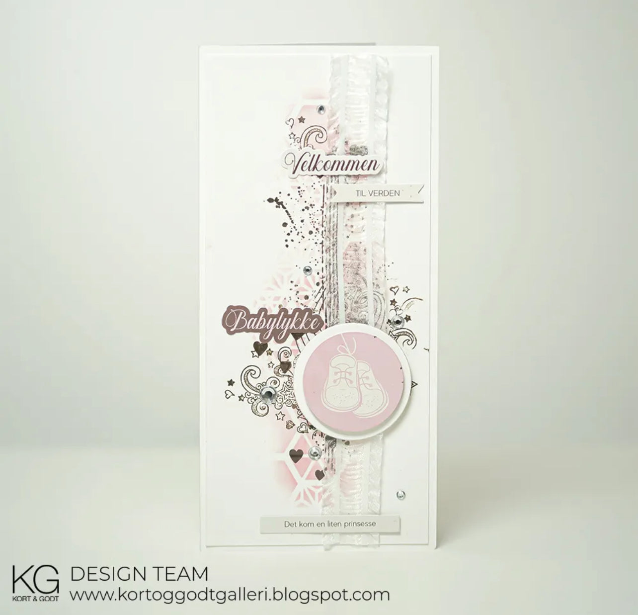 Kort & Godt klistremerker - sti1011 Stickers - Baby rosa