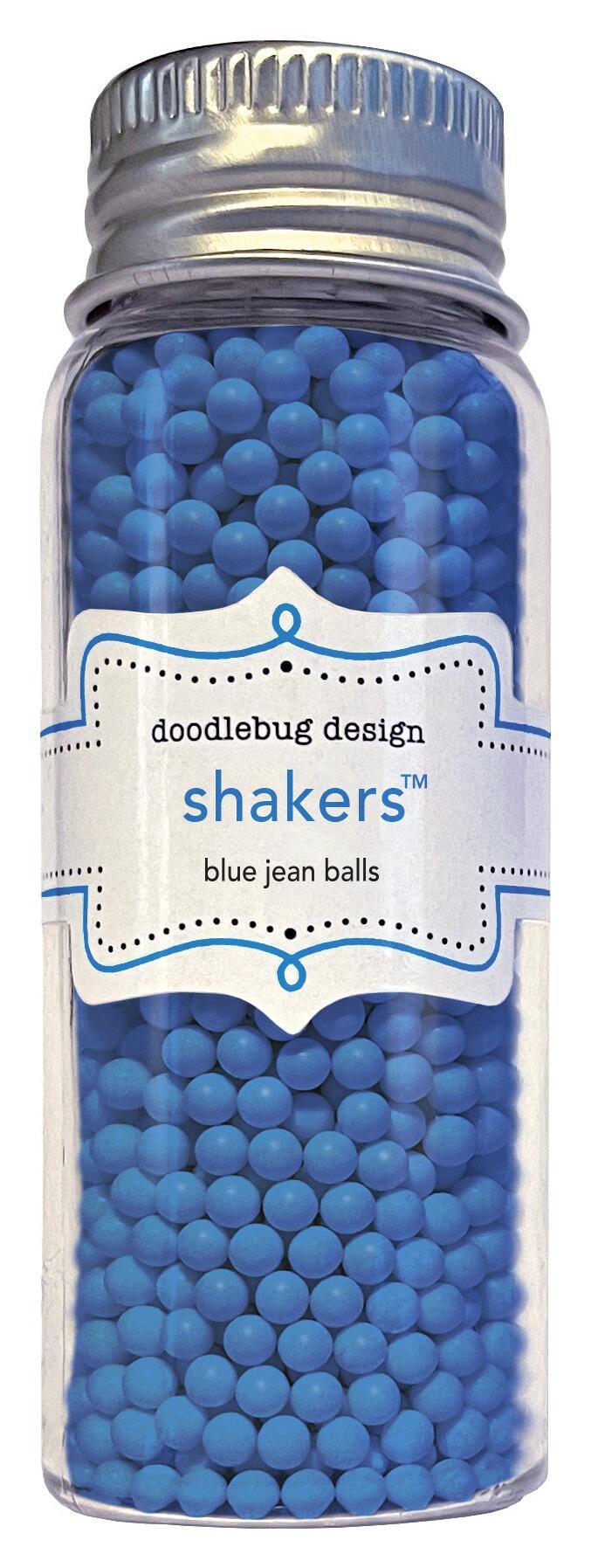 Doodlebug Design Blue Jean Balls Shakers