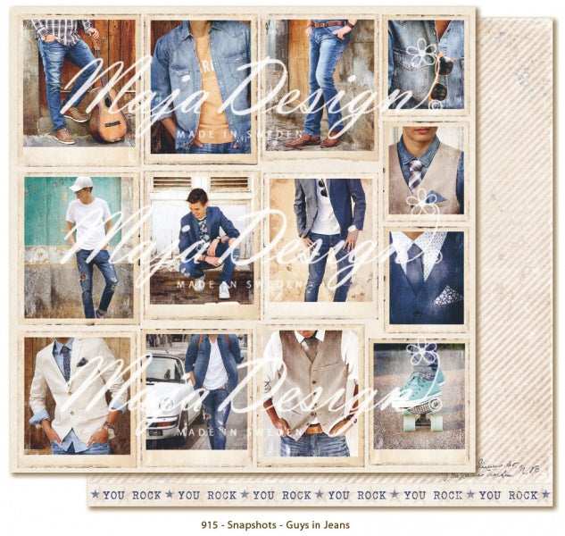 Maja Design - Denim & Friends - Snapshots - Guys in jeans DEN-915