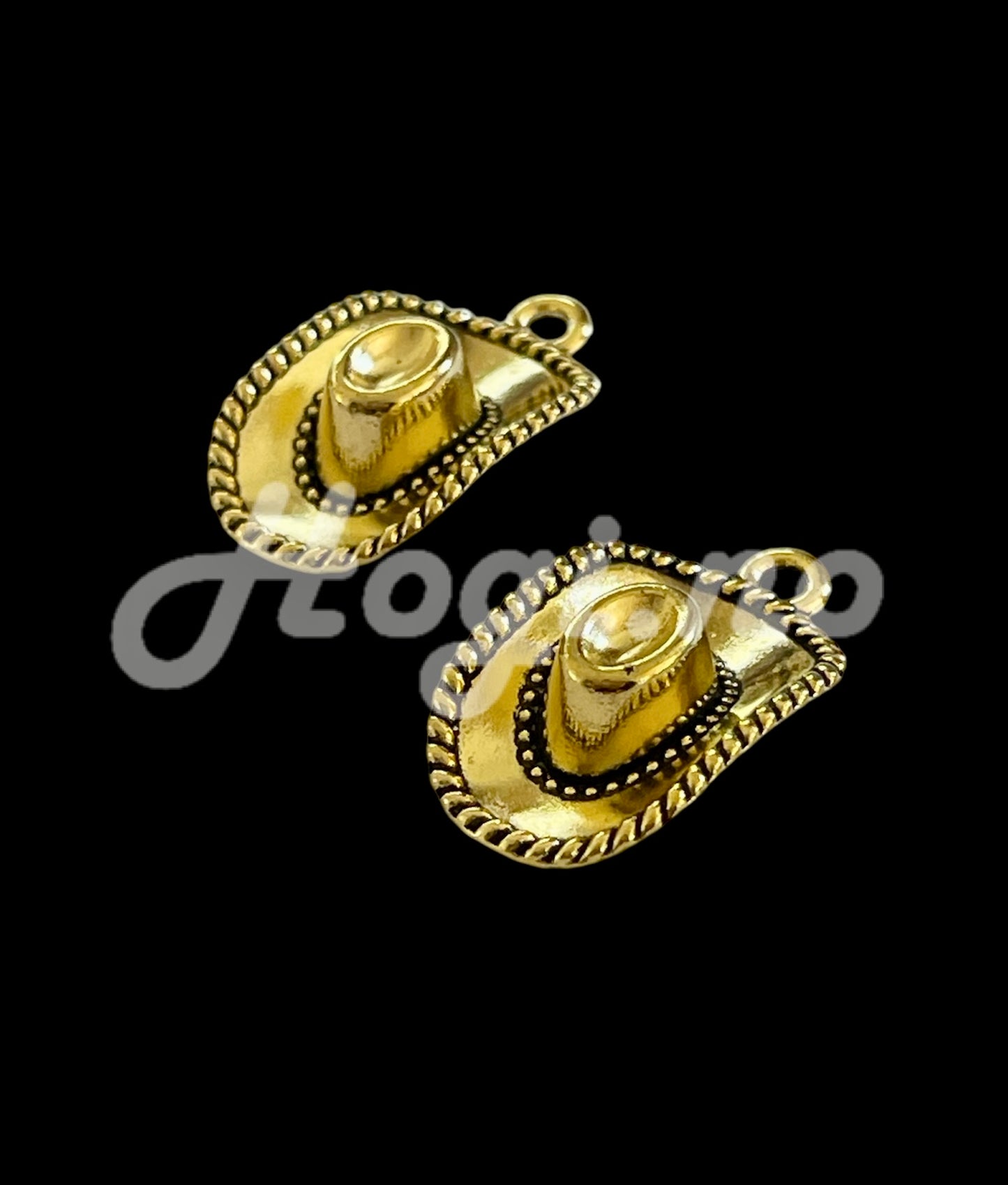 Charms - cowboyhatt - gull