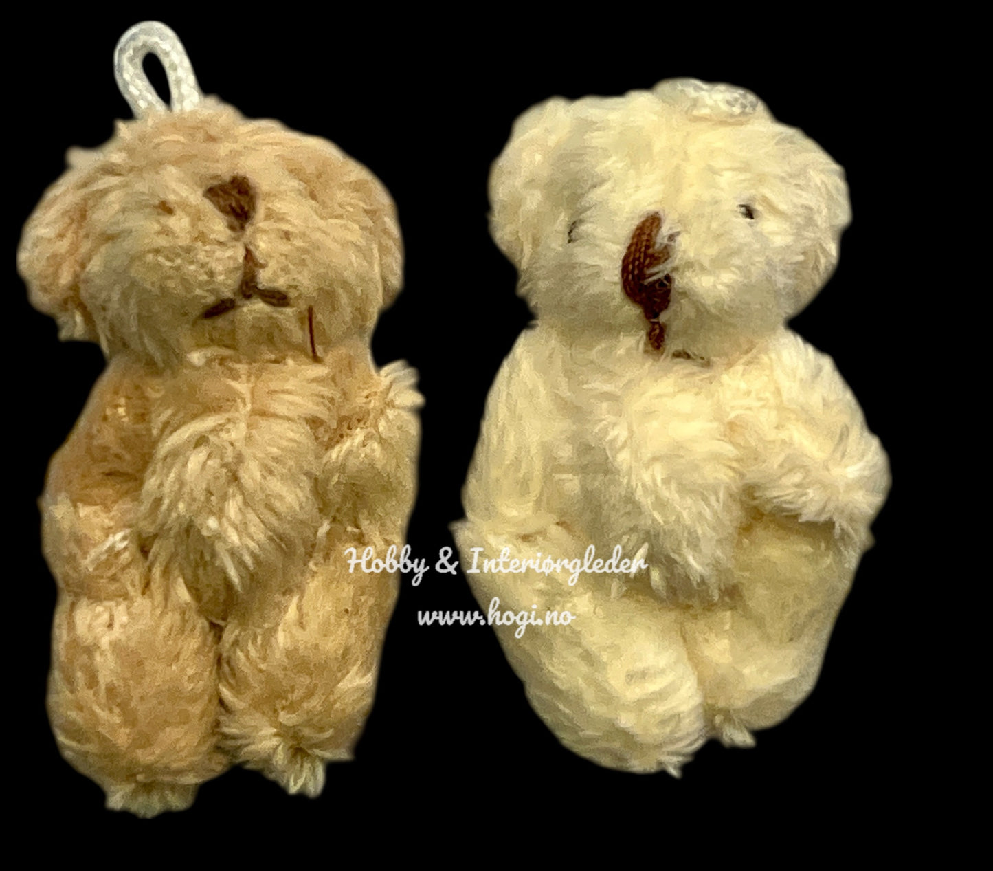 Mini teddybamser / bamse / teddy 2 stk