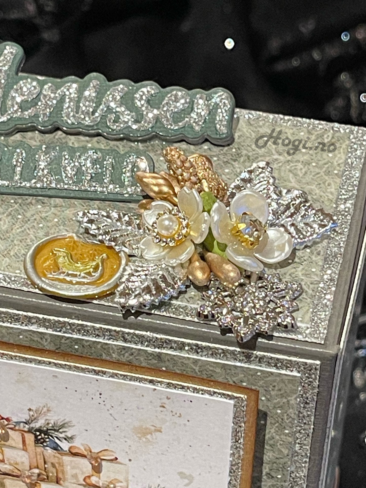 Charms - miniatyr - metallcharms - snøkrystall Ø: 1,8cm velg mellom gull og sølvfarget