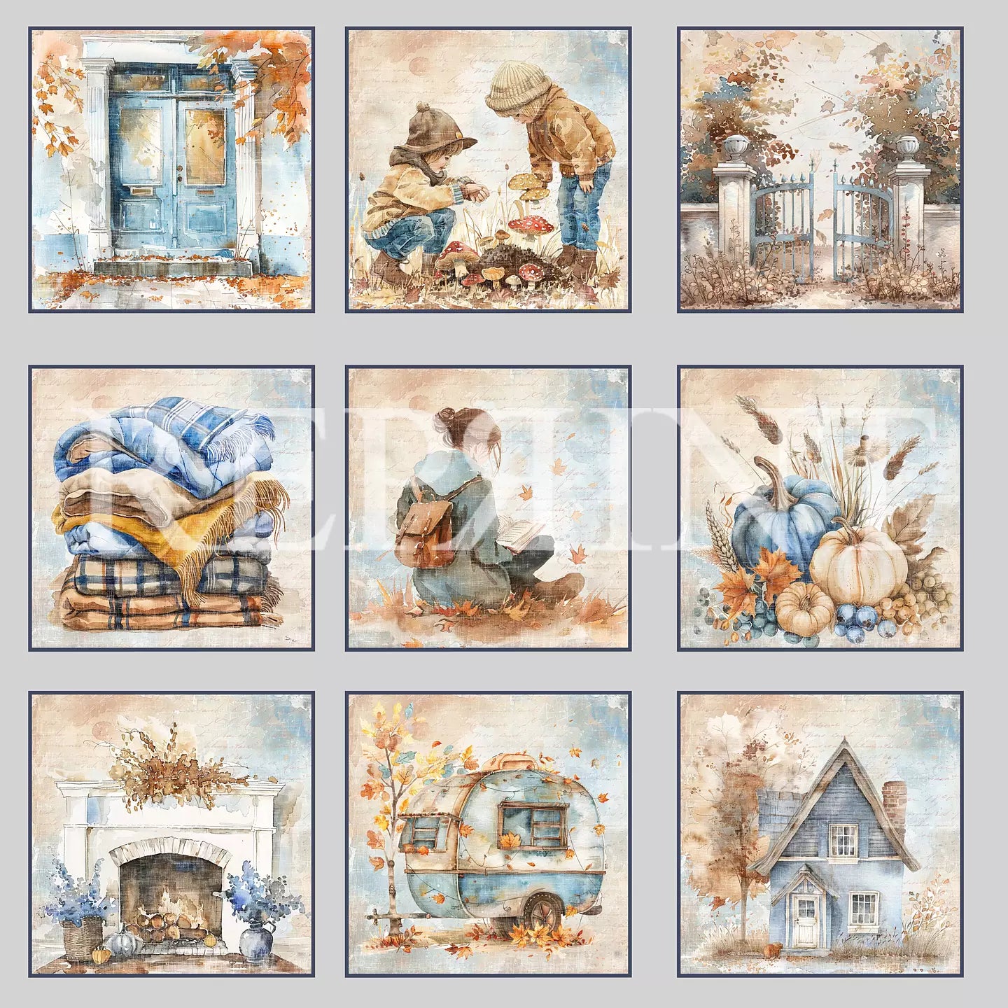 NYHET! Reprint - Hello Fall Collection Paperpack 6’x6’
