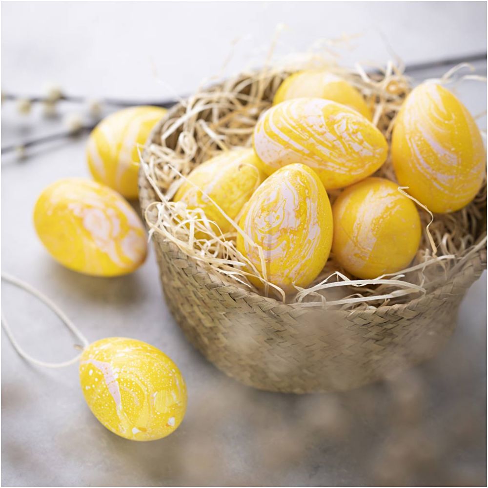 DIY Kit - hobbypakke - Marmorering påskeegg kit