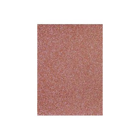 A4 - Glitterkartong - Dark Rose