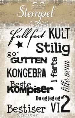 Papirdesign stempelplate - Gogutten PD 13765