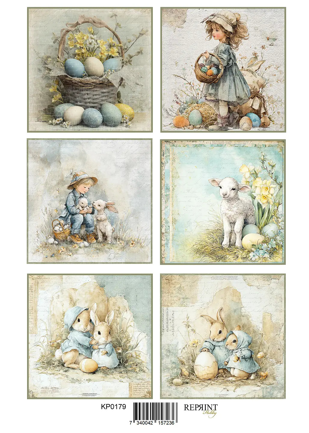 NYHET! Reprint - klippark - Hello Spring Easter- A4 - KP0179