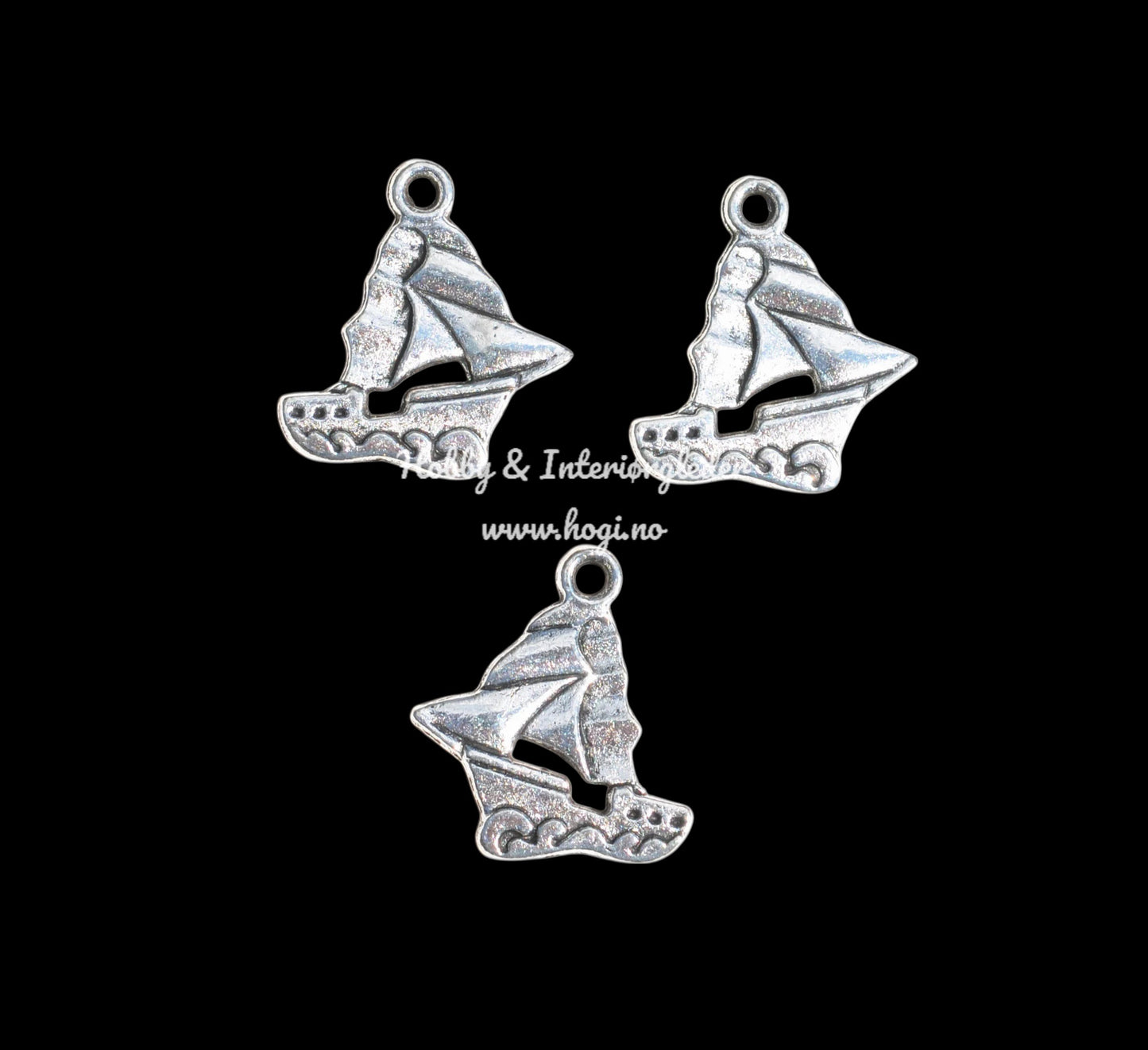 Charms - båt sølv