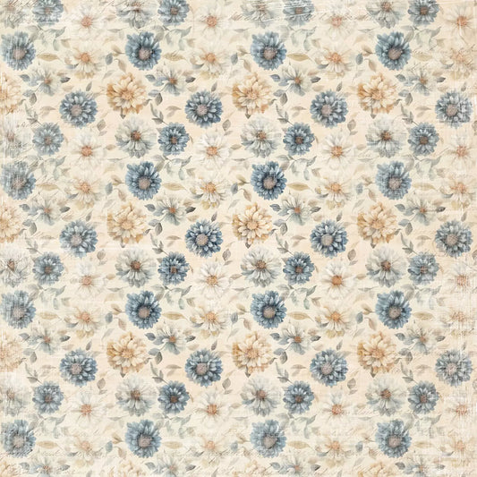 NYHET! Reprint mønsterark - Cozy season - Cozy Flowers 12x12