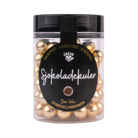 Kakepynt gullkuler Sjokoladekuler gull Ø11mm 80g