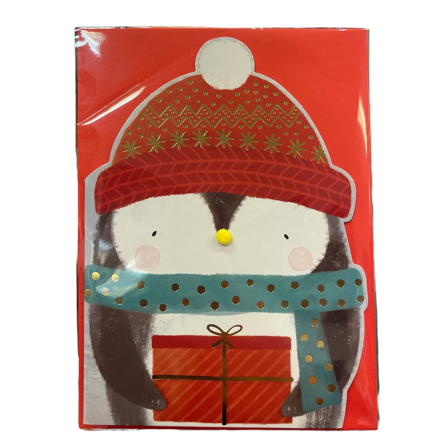 SALG! Jule kort m/konvolutt - pingvin