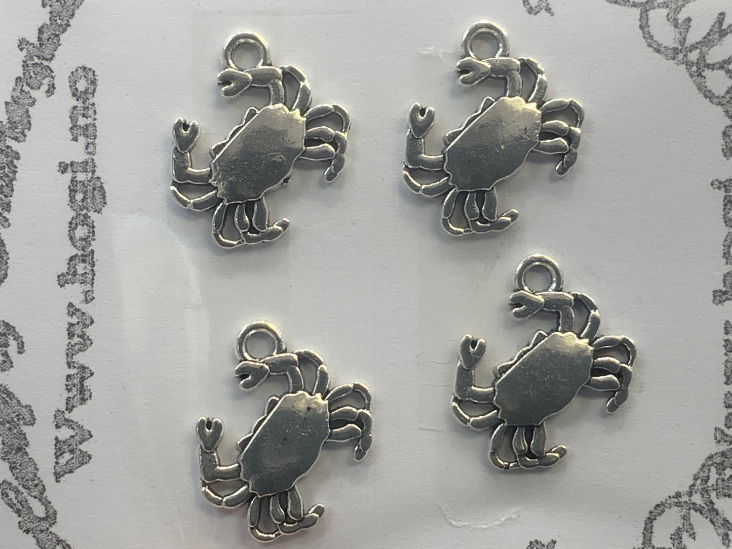 Charms - krabber sølv