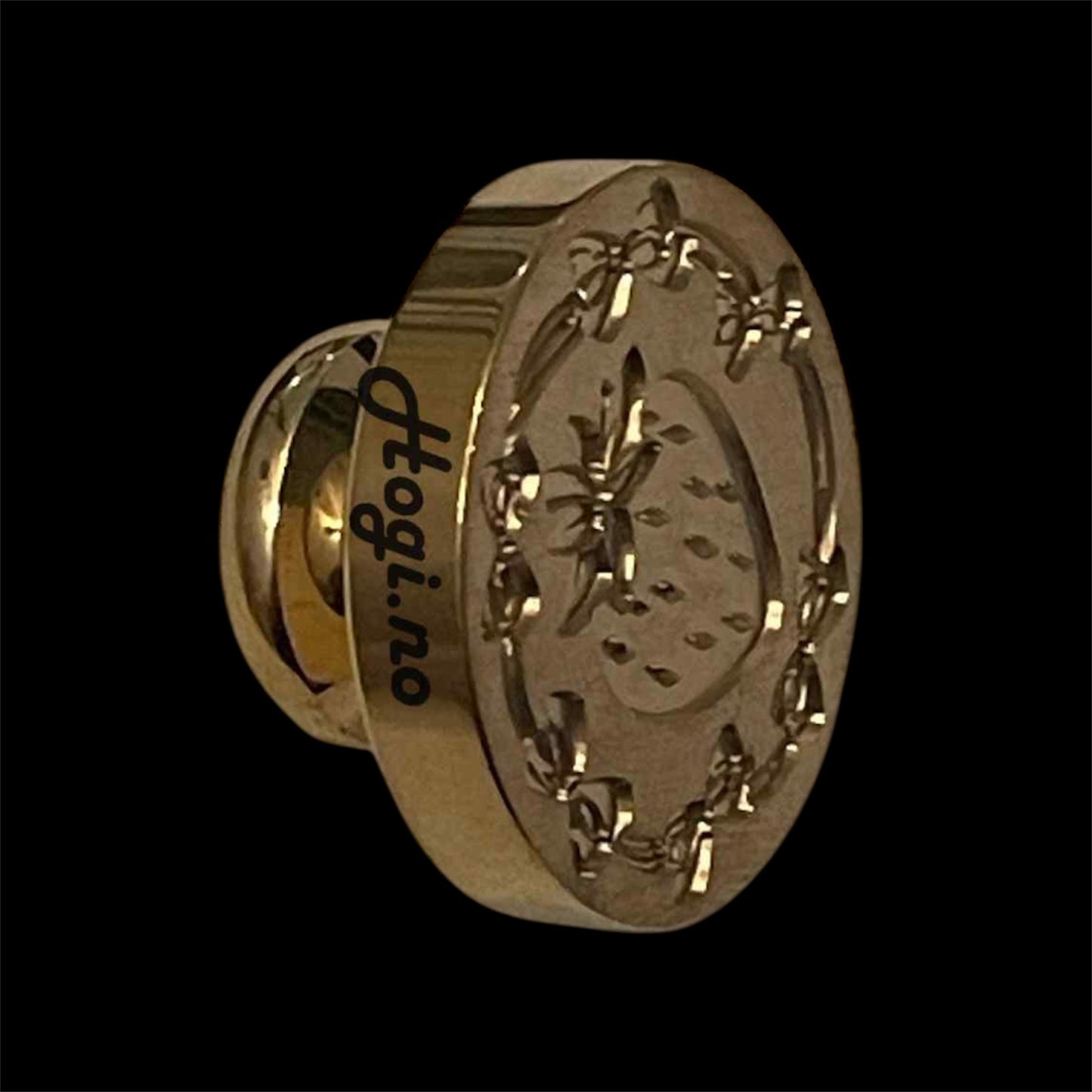 Lakkstempel- wax sealing coin - Jordbær dekor - til lakkstempel segl