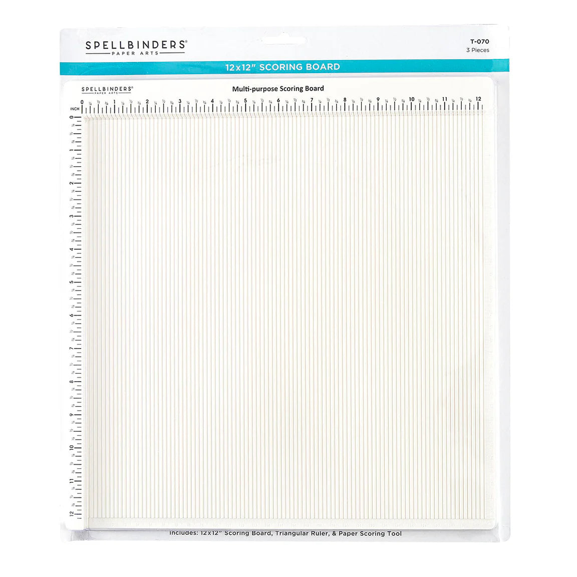 Spellbinders Pregebrett med inch-mål. -Easy Scoring board