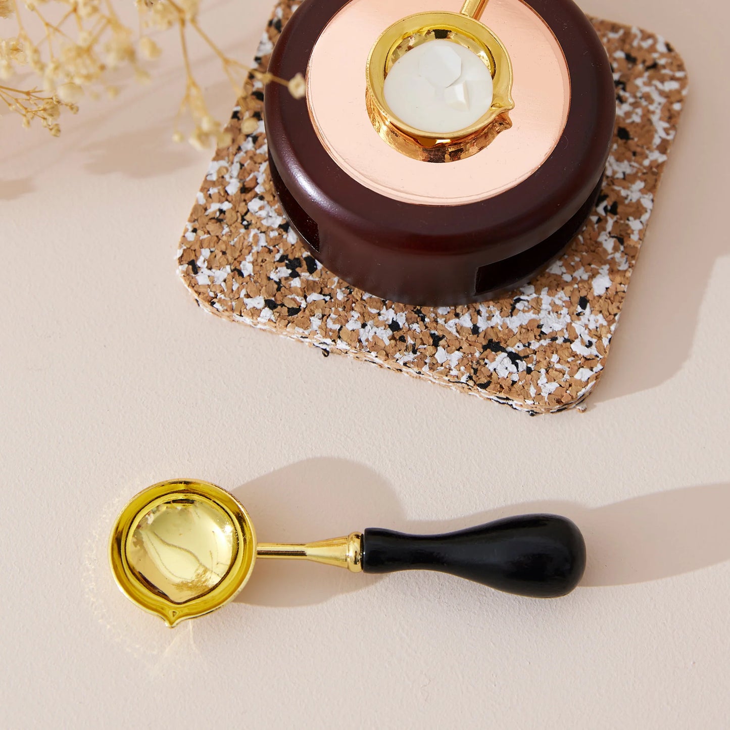 Wax spoon / voks skje med antislipp belegg