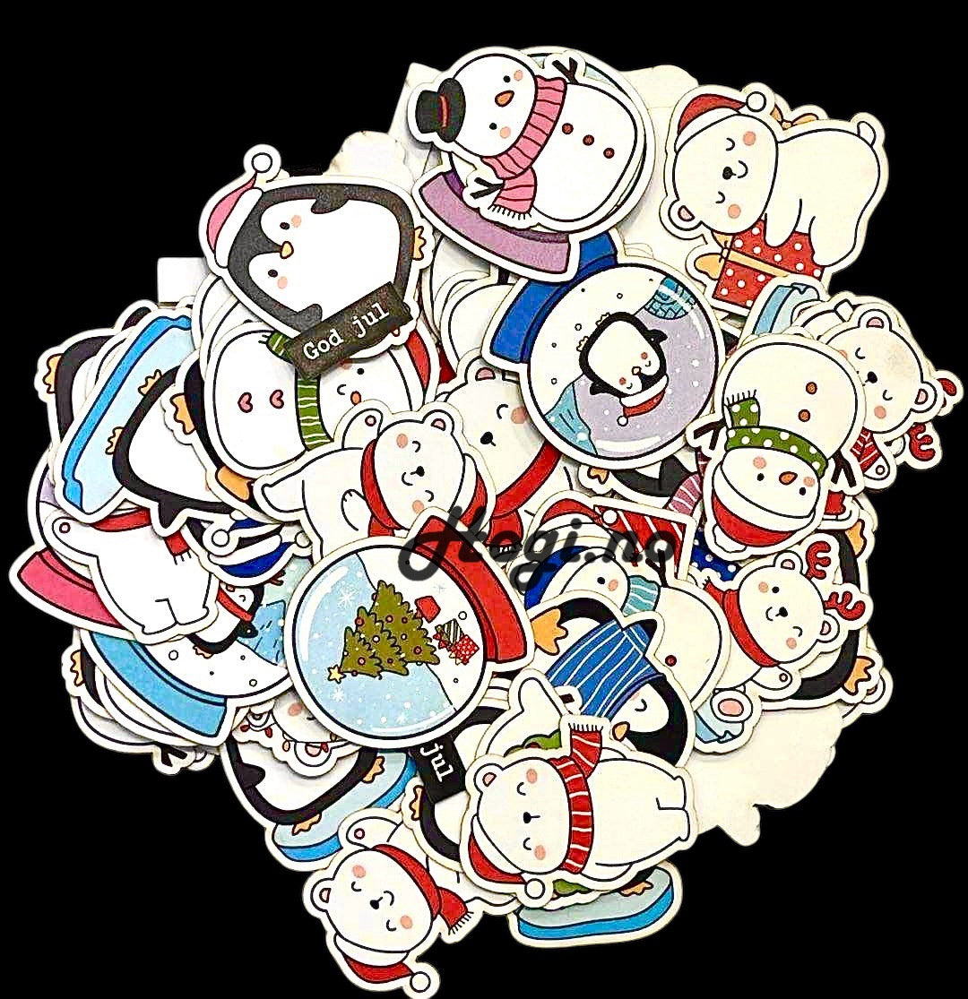 Dan cuts / die cuts - snømenn, pingviner, isbjørner og snøkuler