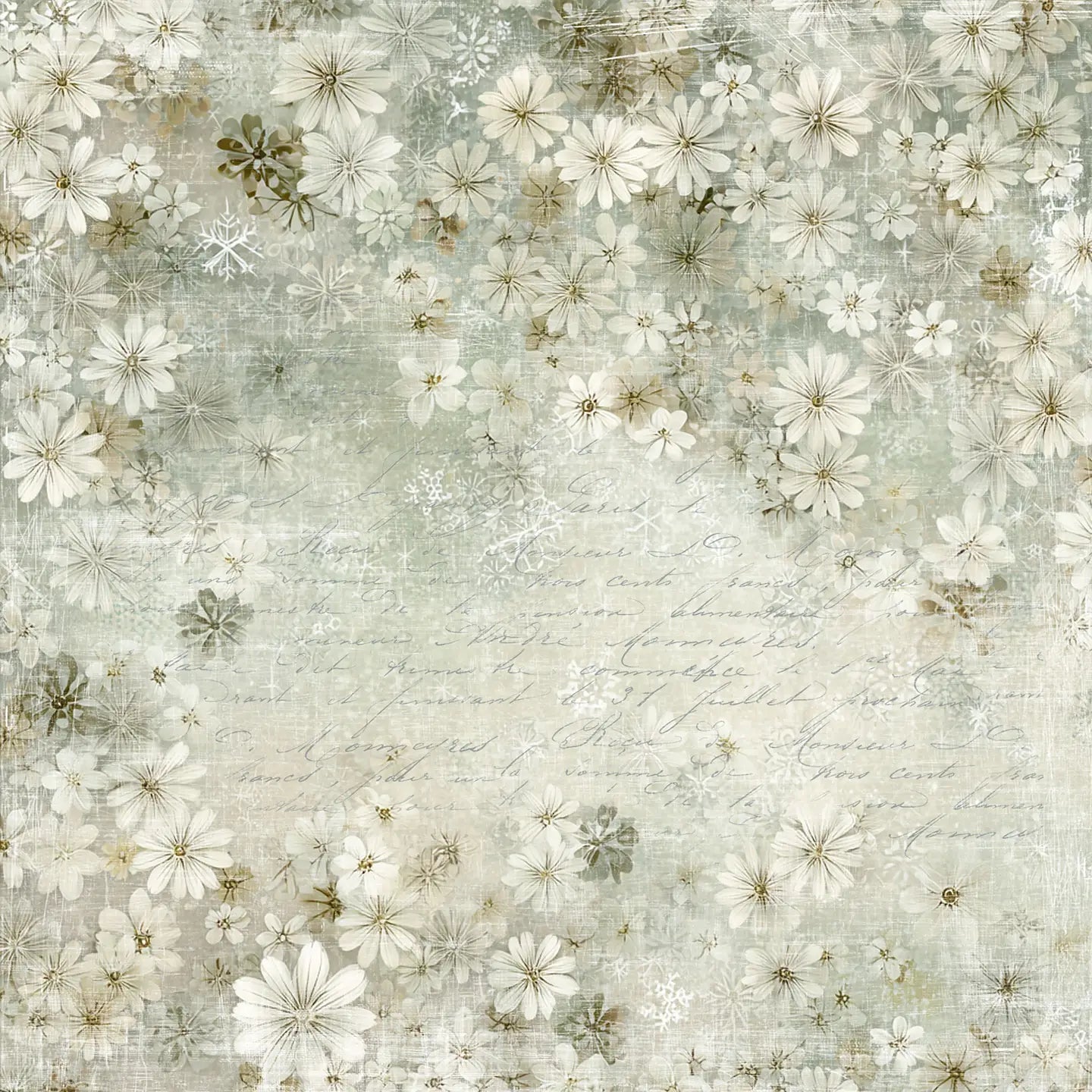 NYHET! Reprint mønsterark - Home for Christmas - Christmas flowers