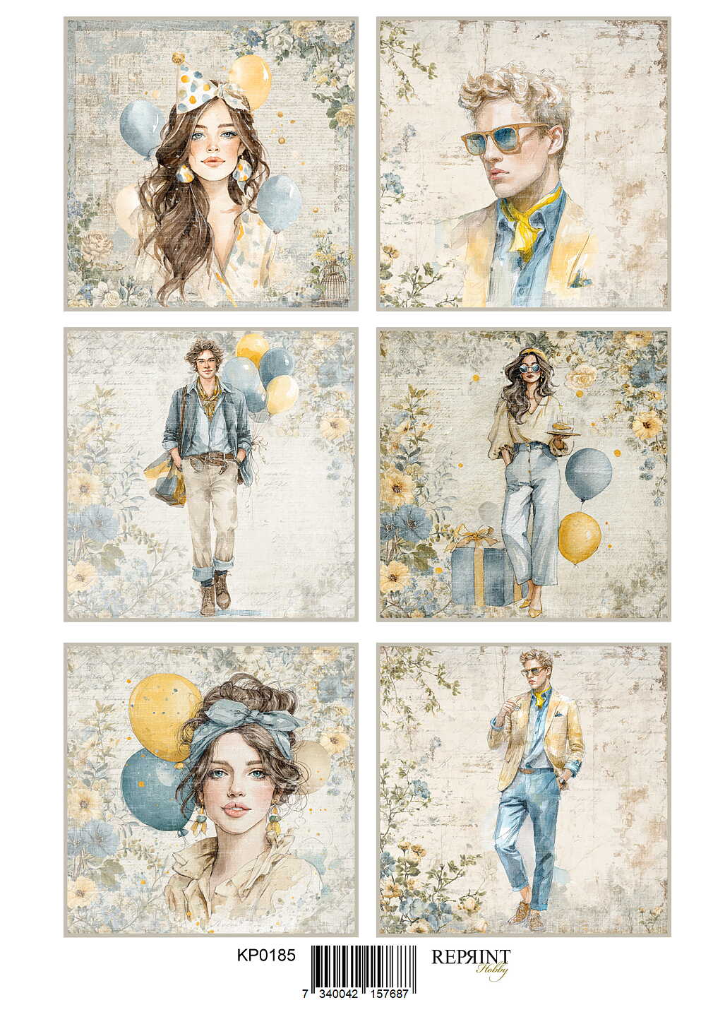 NYHET! Reprint -Klippark - Summer Meadow Celebration - A4