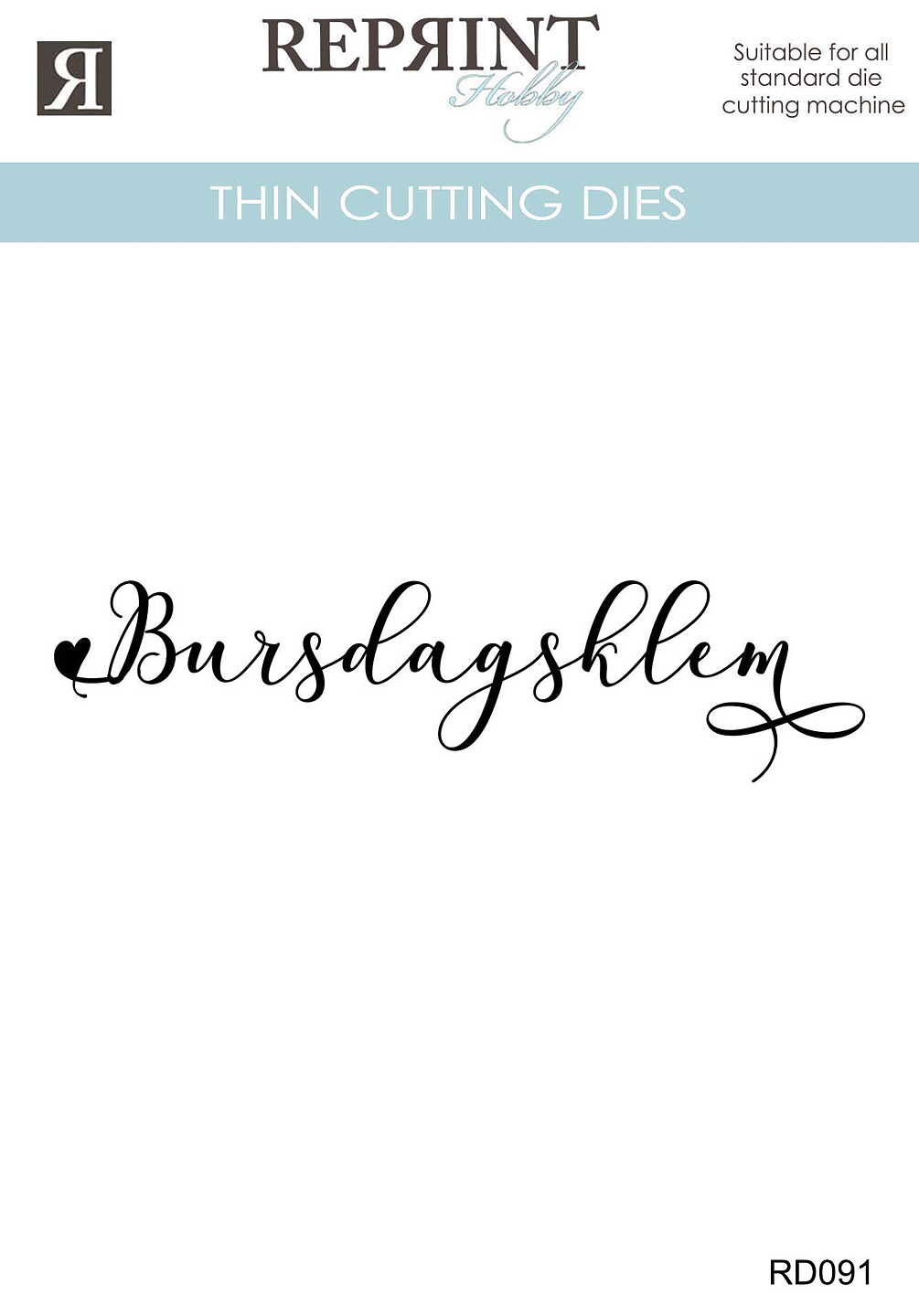 Forhåndsbestill nå! Kommer snart! Reprint - Dies - Bursdagsklem