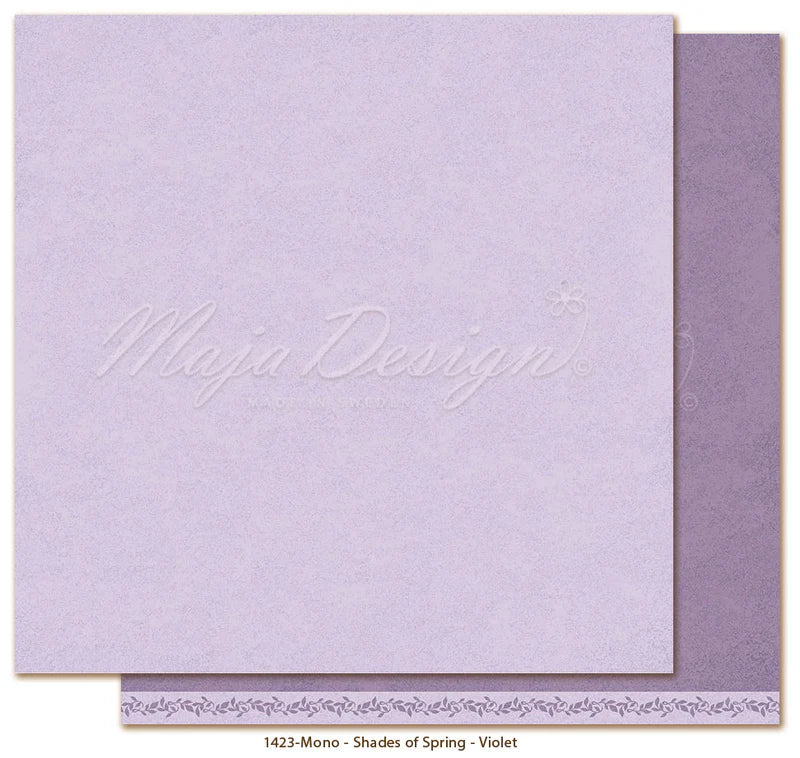 NYHET! Maja Design - Spring Garden - Mono - Violet- 12 x 12"