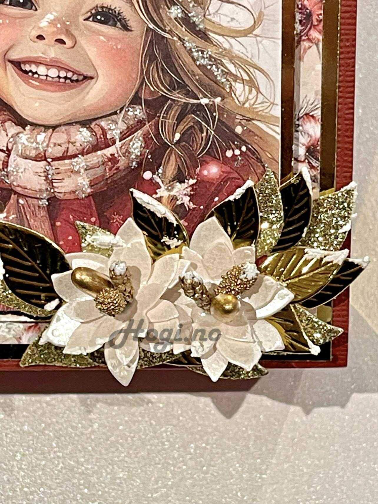 A4 - Glitterkartong - Gull