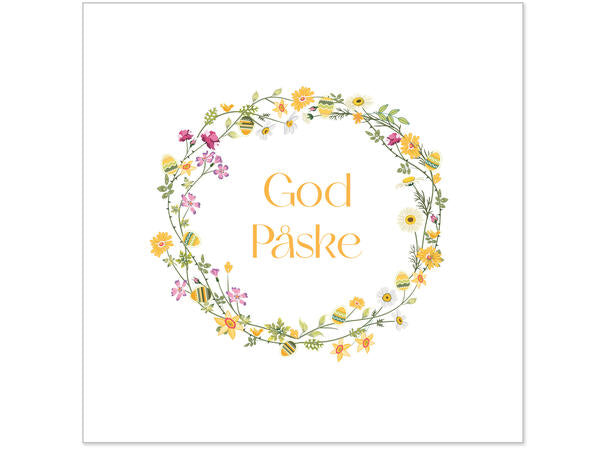 Servietter - lunsj - God påske - Lunsjserviett 20 stk 3-lags 33x33cm