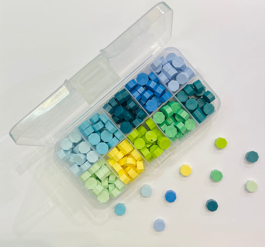 Wax octagon (ca 150 stk) - voks til bruk med lakksegl/ lakkstempel