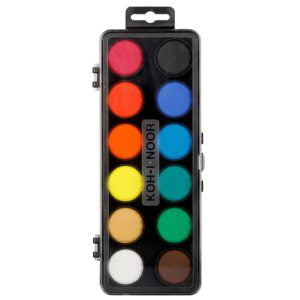 Koh-i-noor Maleskrin 12 farger Ø:30 mm