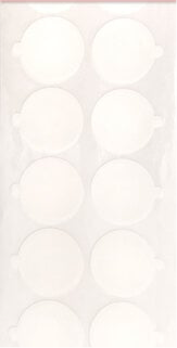 Wax seal adhesive backings Ø25mm- dobbeltsidige limsirkler til å ha bakpå dine voks segl.