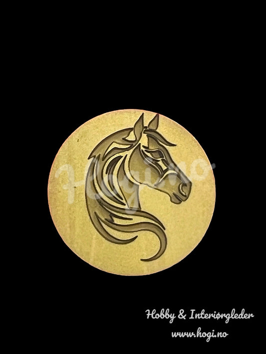 Lakkstempel - wax sealing coin - Hest / Hedtehode 🐴 - til lakkstempel segl