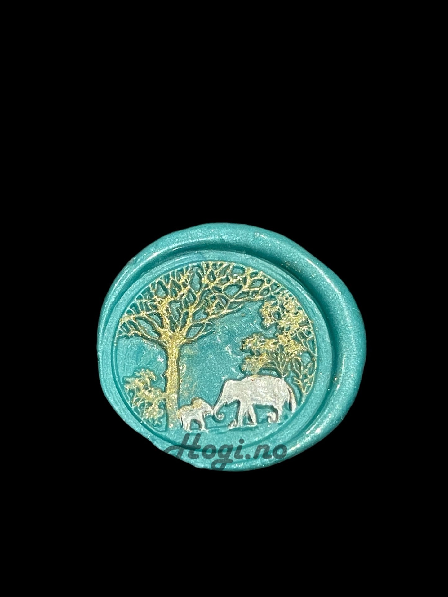 Lakkstempel- wax sealing coin - Elefant med elefantunge- til lakkstempel segl