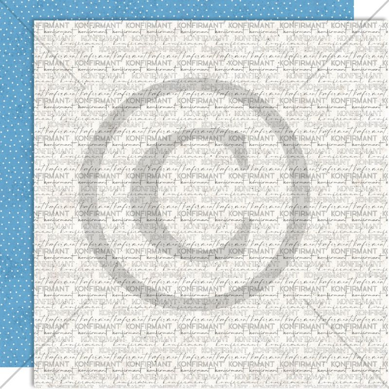 NYHET! Papirdesign mønsterark 12x12- Ungdomstid- KONFIRMANT, BEIGE