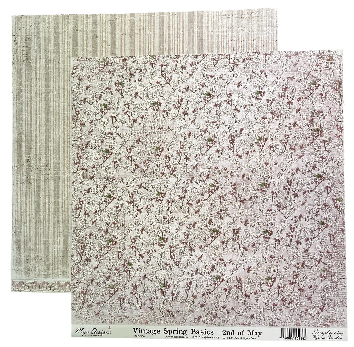 Maja Design - vintage spring basics - 2nd of may - 12 x 12"