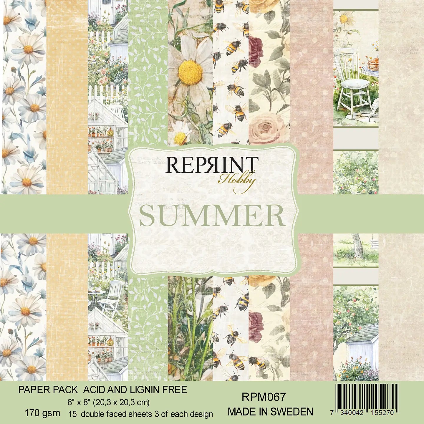 NYHET! Reprint- Summer Collection Paperpack- 8x8