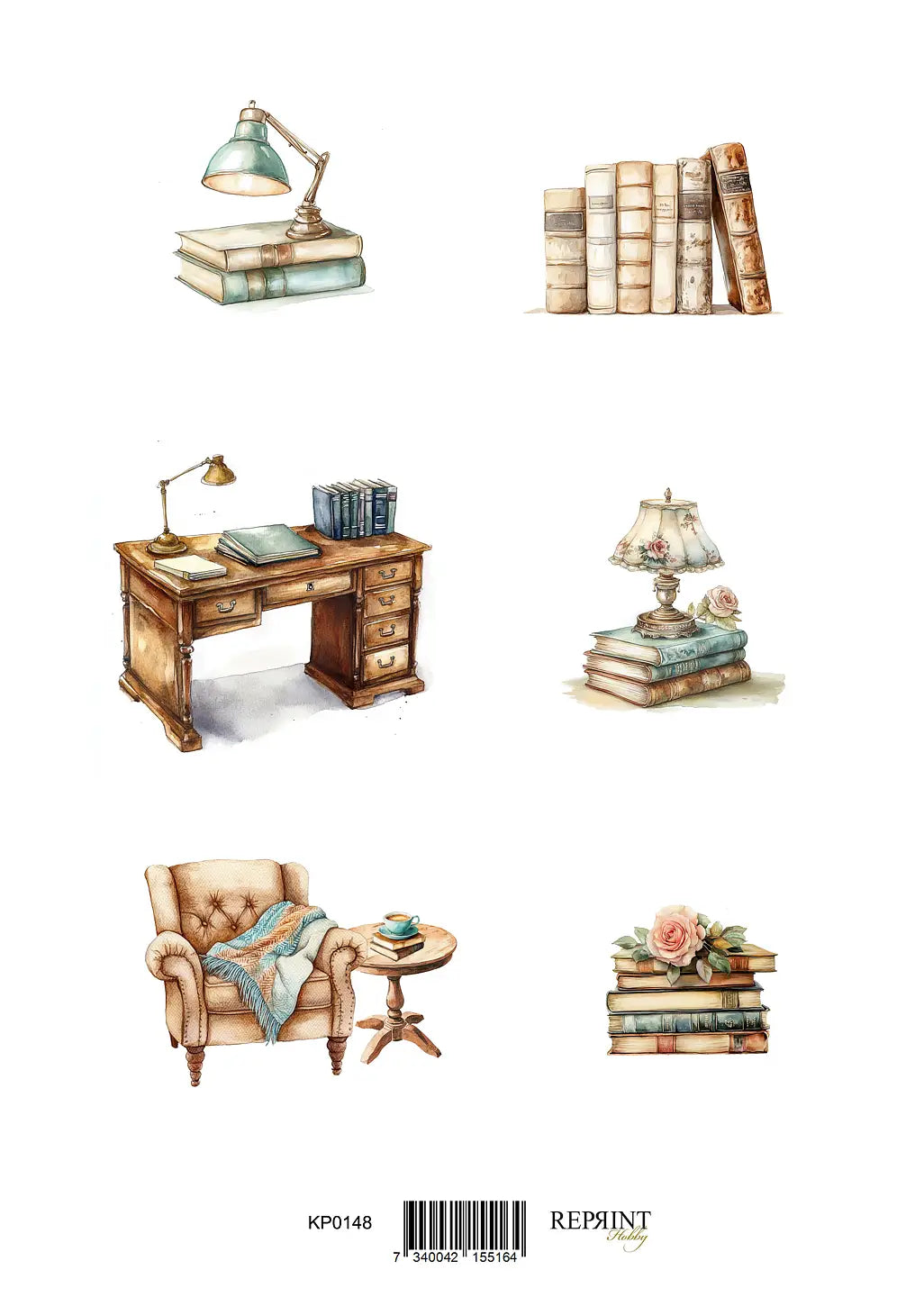 NYHET! Reprint- The bookshop - Klippark A4 - KP0148