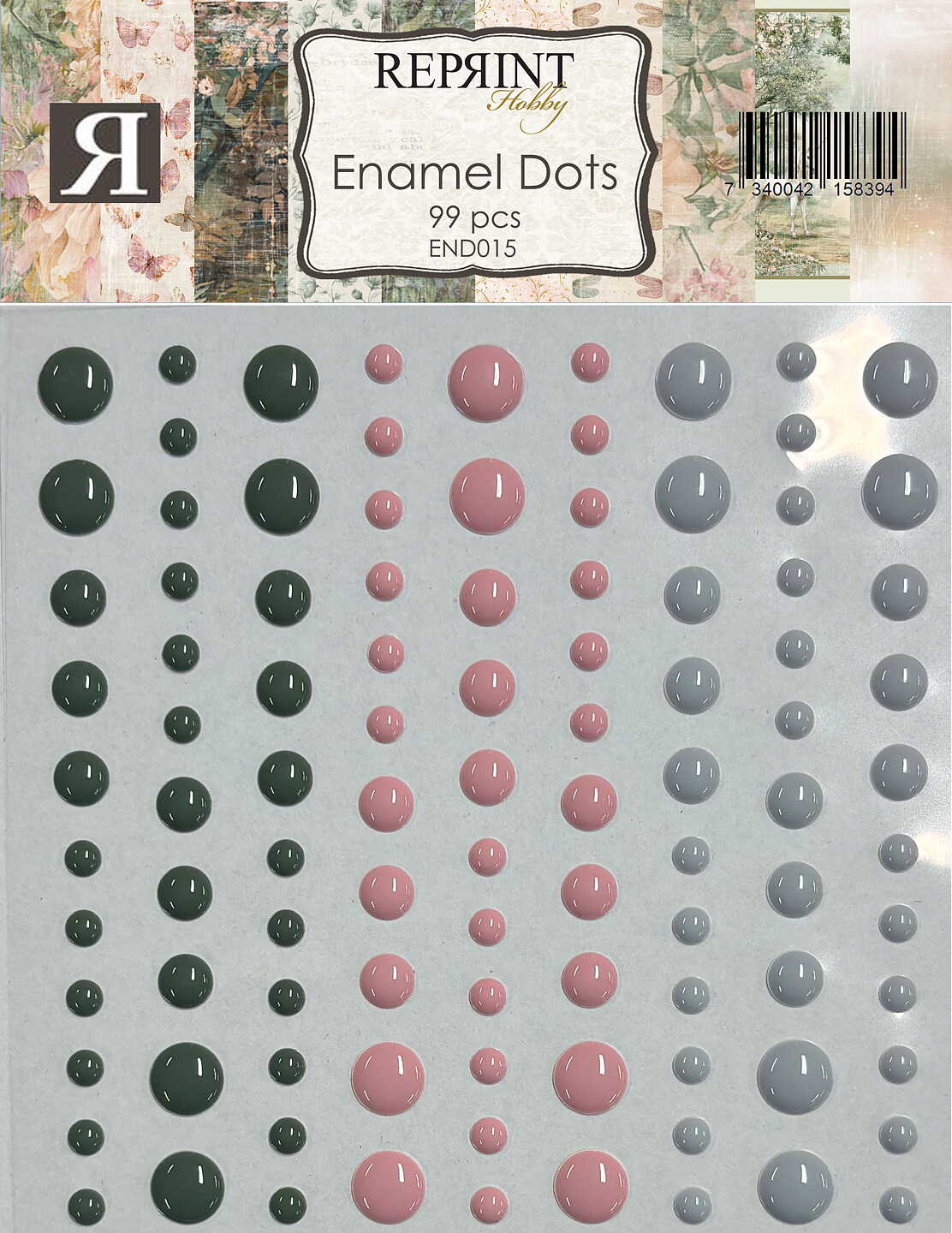 Forhåndsbestill nå! Kommer snart! Reprint - Adhesive Enamel Dots Hidden Magic Collection