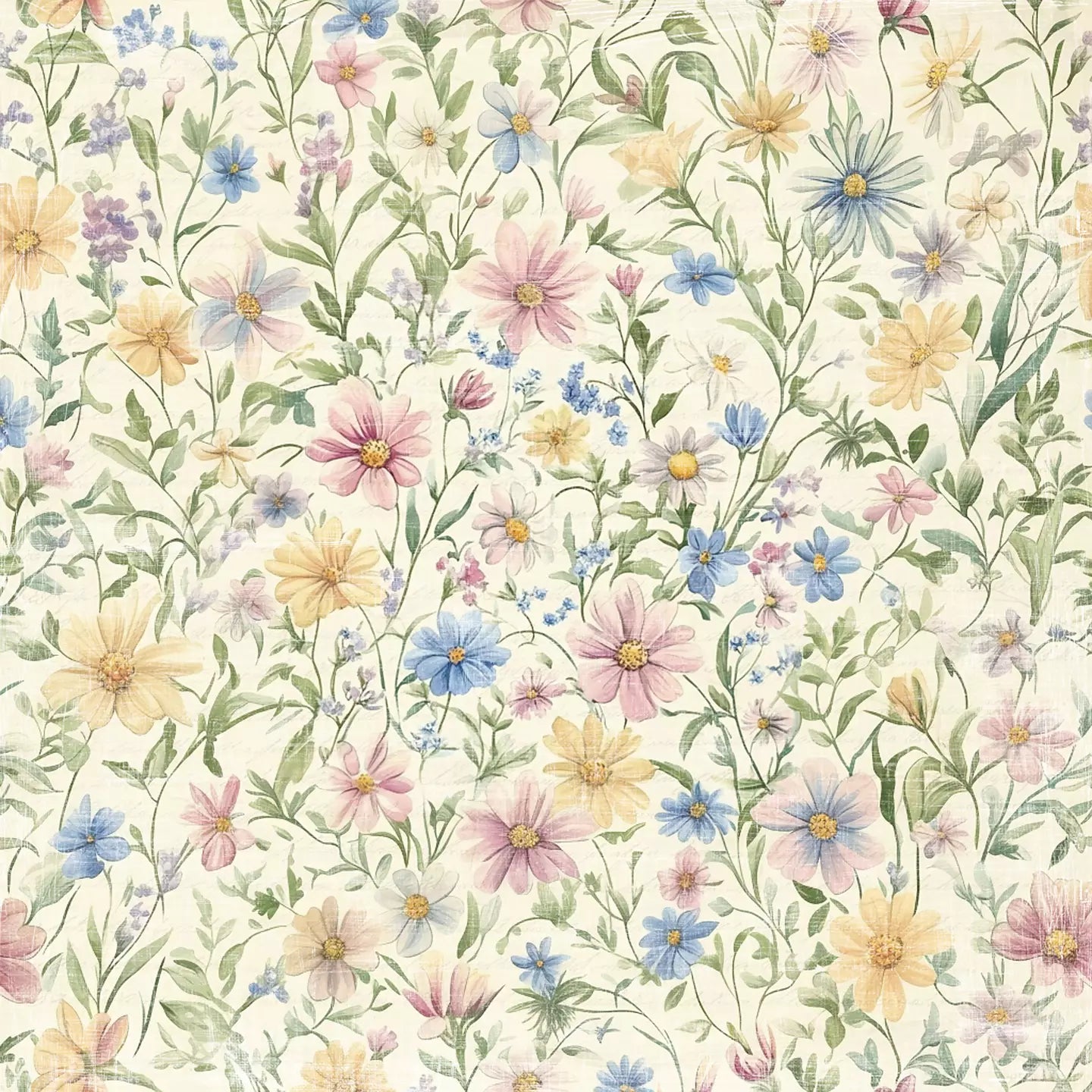 NYHET! Reprint- Hello easter flowers - rp0681 - 12x12