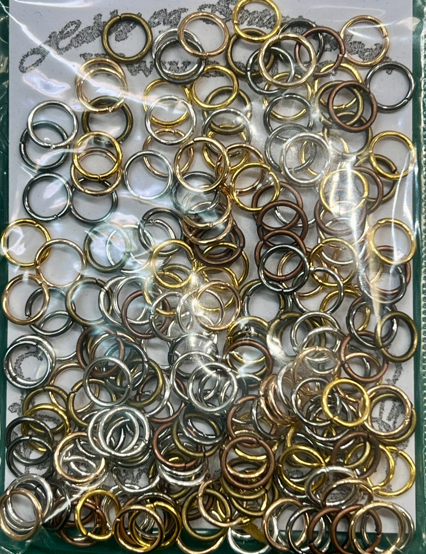 O-ringer - jumprings mix - kobber/ sølv/ gull ringer - Ø7mm
