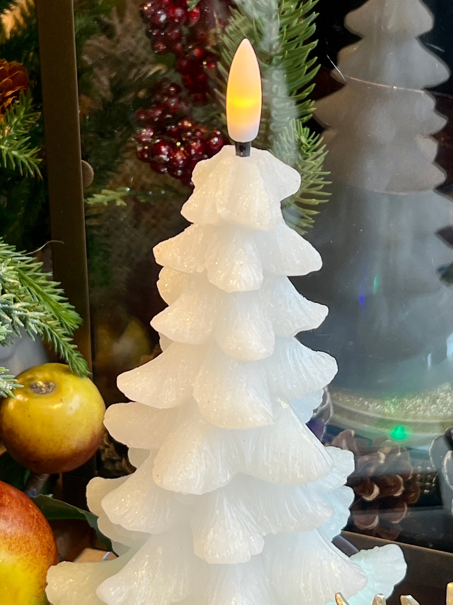 Lene Bjerre - juletre led lys - Litria LED candle tree 15 cm. Hvit
