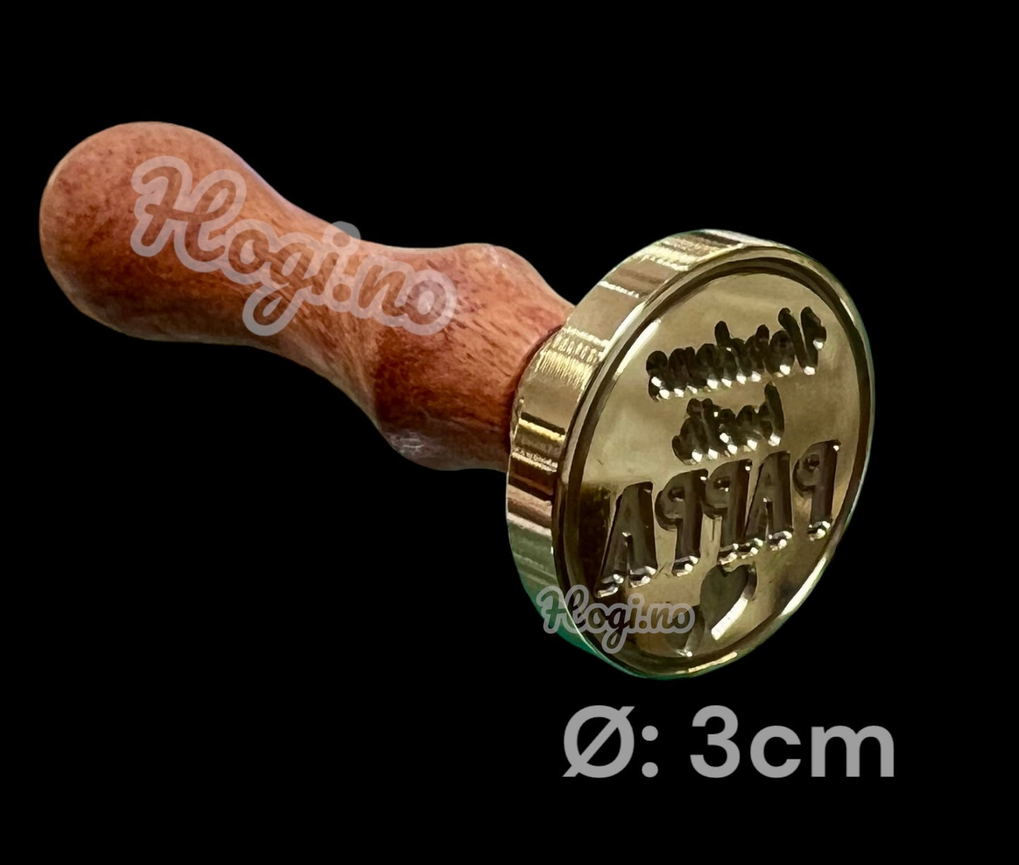 EKSKLUSIV NYHET! Lakksegl stempel «Verdens beste PAPPA» - Hogi.no’s eget design