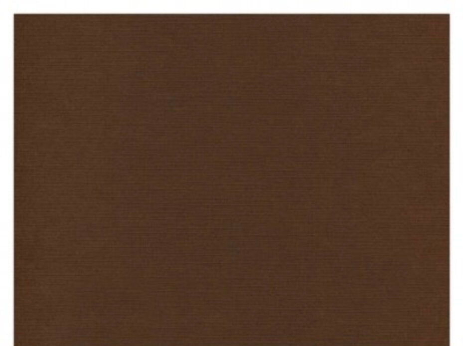Ensfarget Kartong - sjokolade brun / Chocolate brown 12x12, 250g. Syrefri. Ensfarget med linstruktur