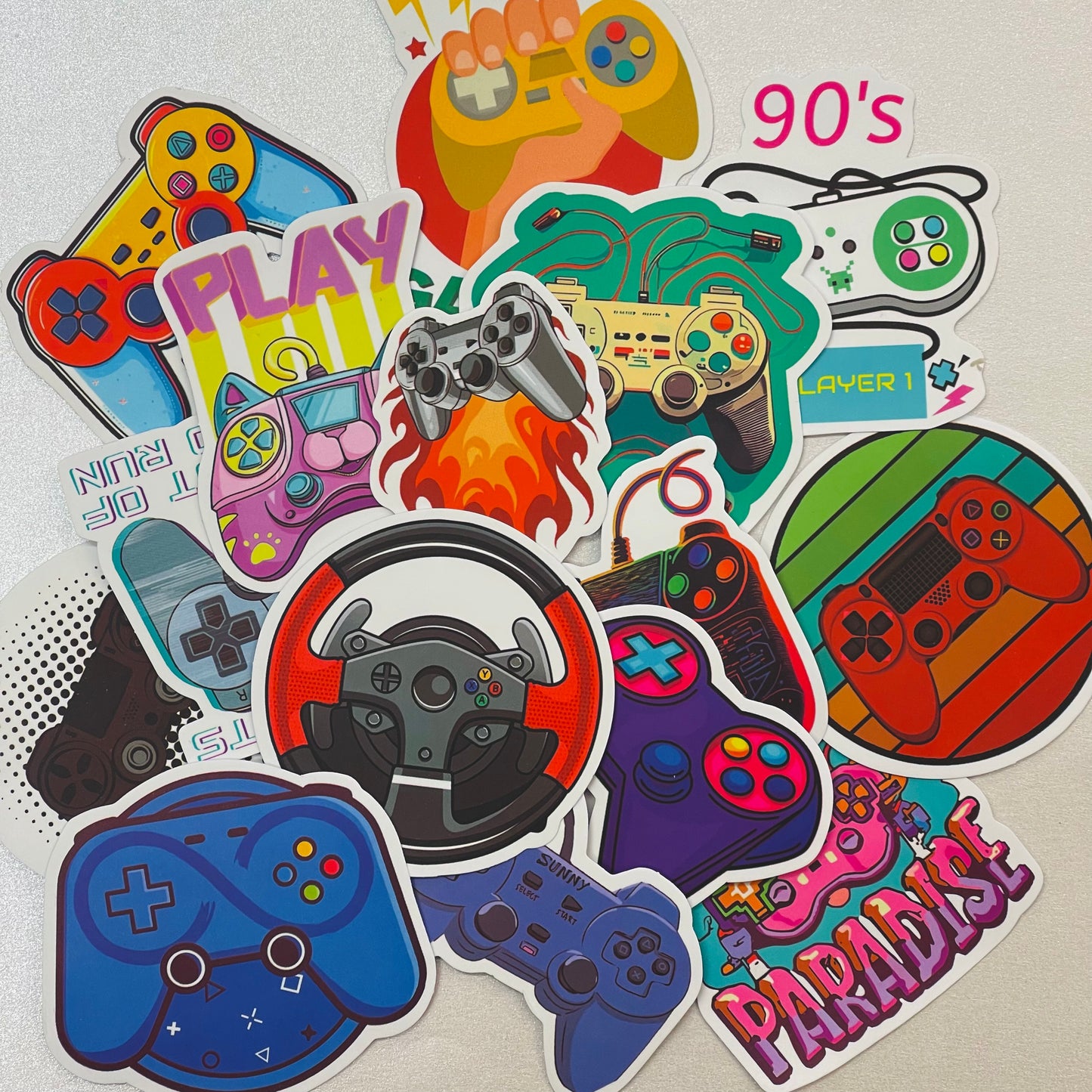 INTRODUKSJONSTILBUD klistremerker / stickers - Gaming - 15 ass designs
