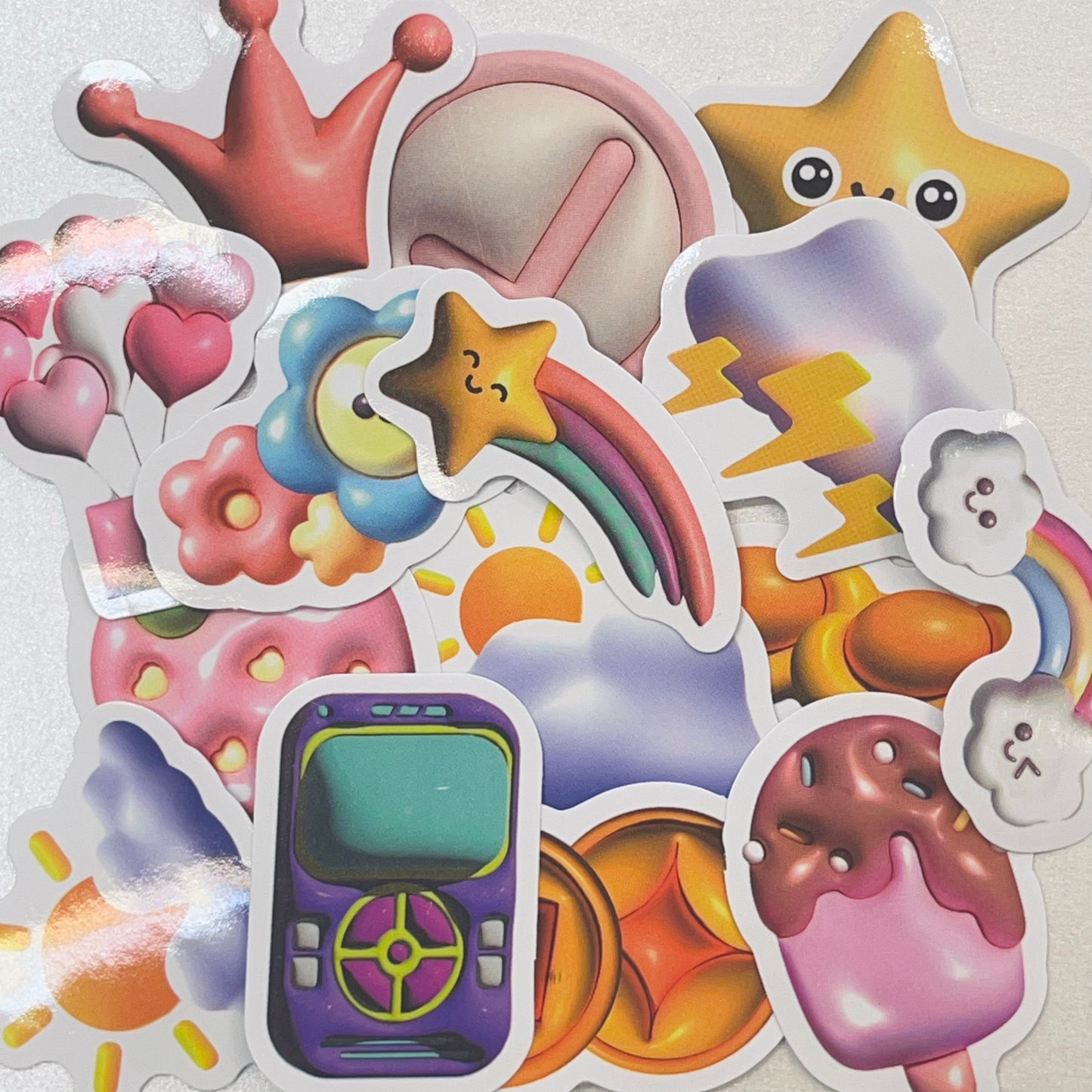 INTRODUKSJONSTILBUD klistremerker / stickers - Puffy - 15 ass designs