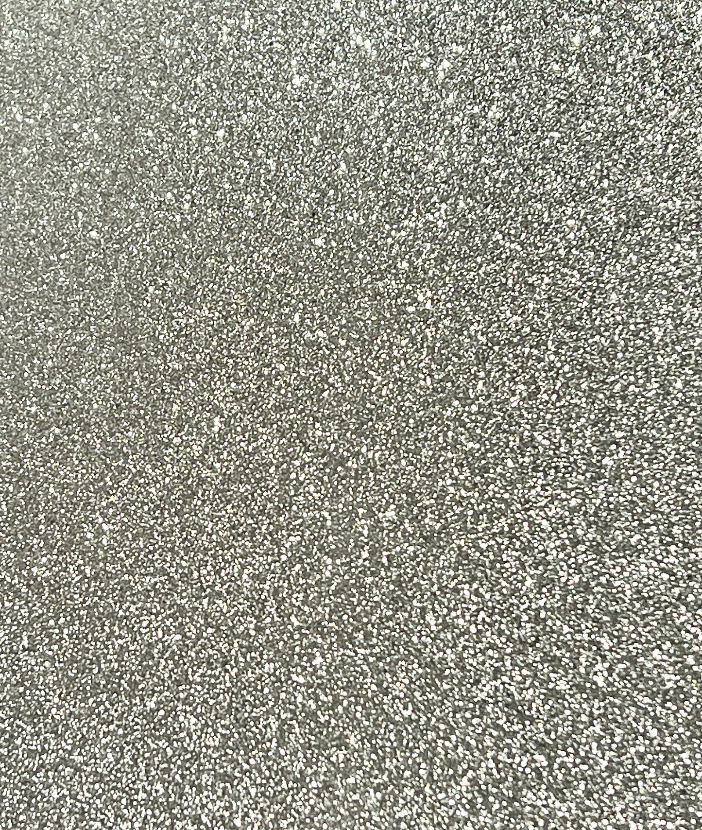 A4 - Glitterkartong - Fine Silver / sølv