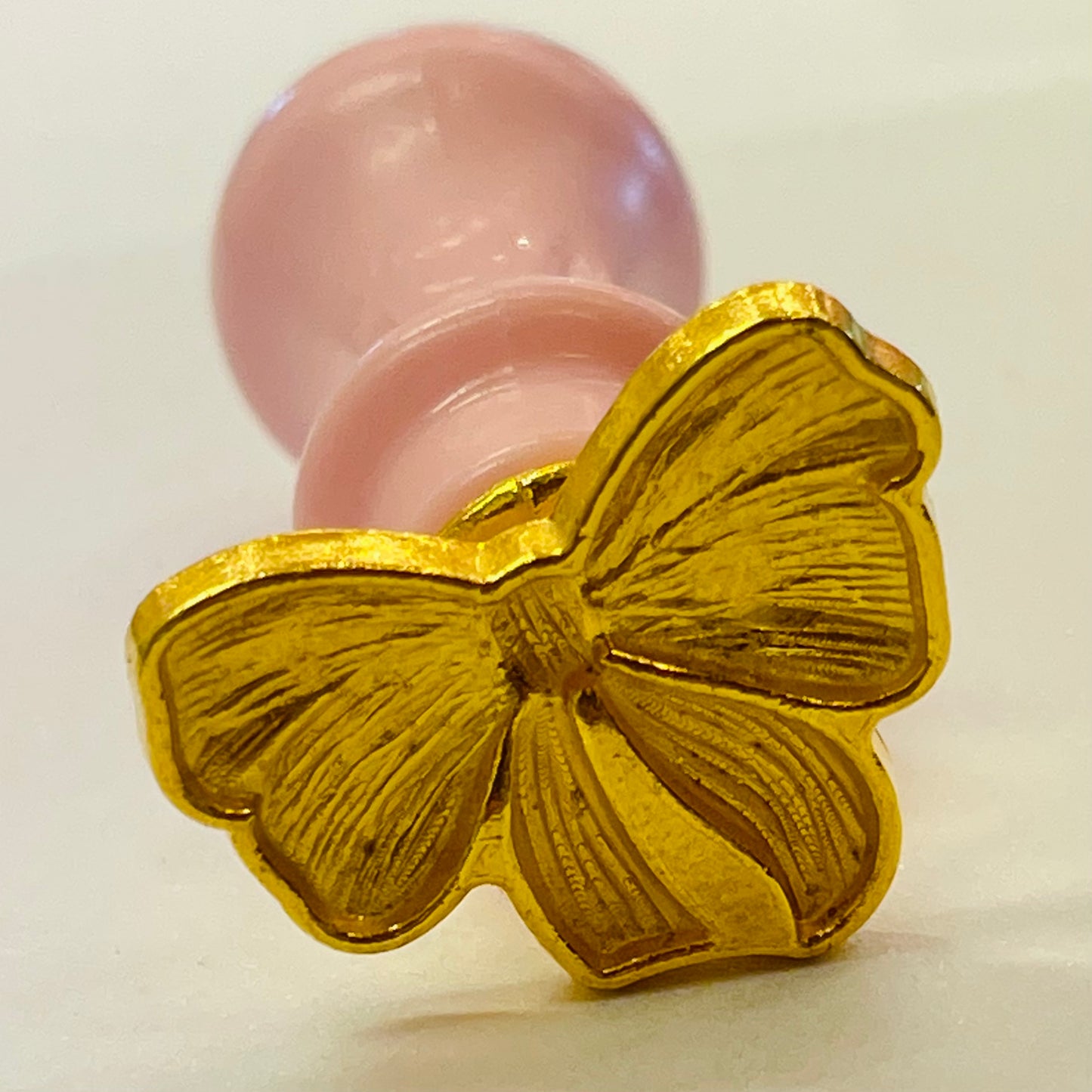 lakkstempel- wax sealing coin w/handle - Sløyfe 🎀 - til lakkstempel segl m/håndtak