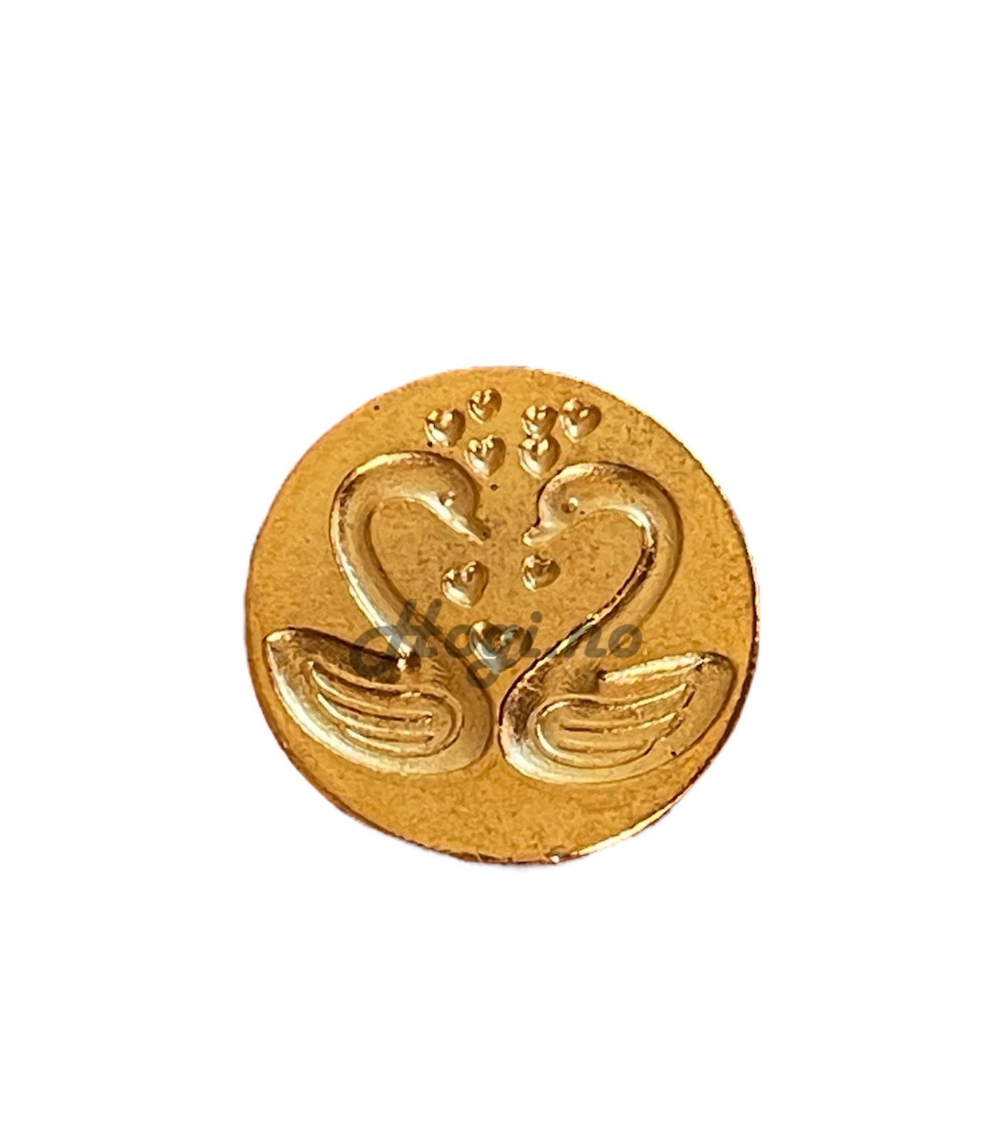 lakkstempel- wax sealing coin - Svaner med hjerter 🦢💕 - til lakkstempel segl