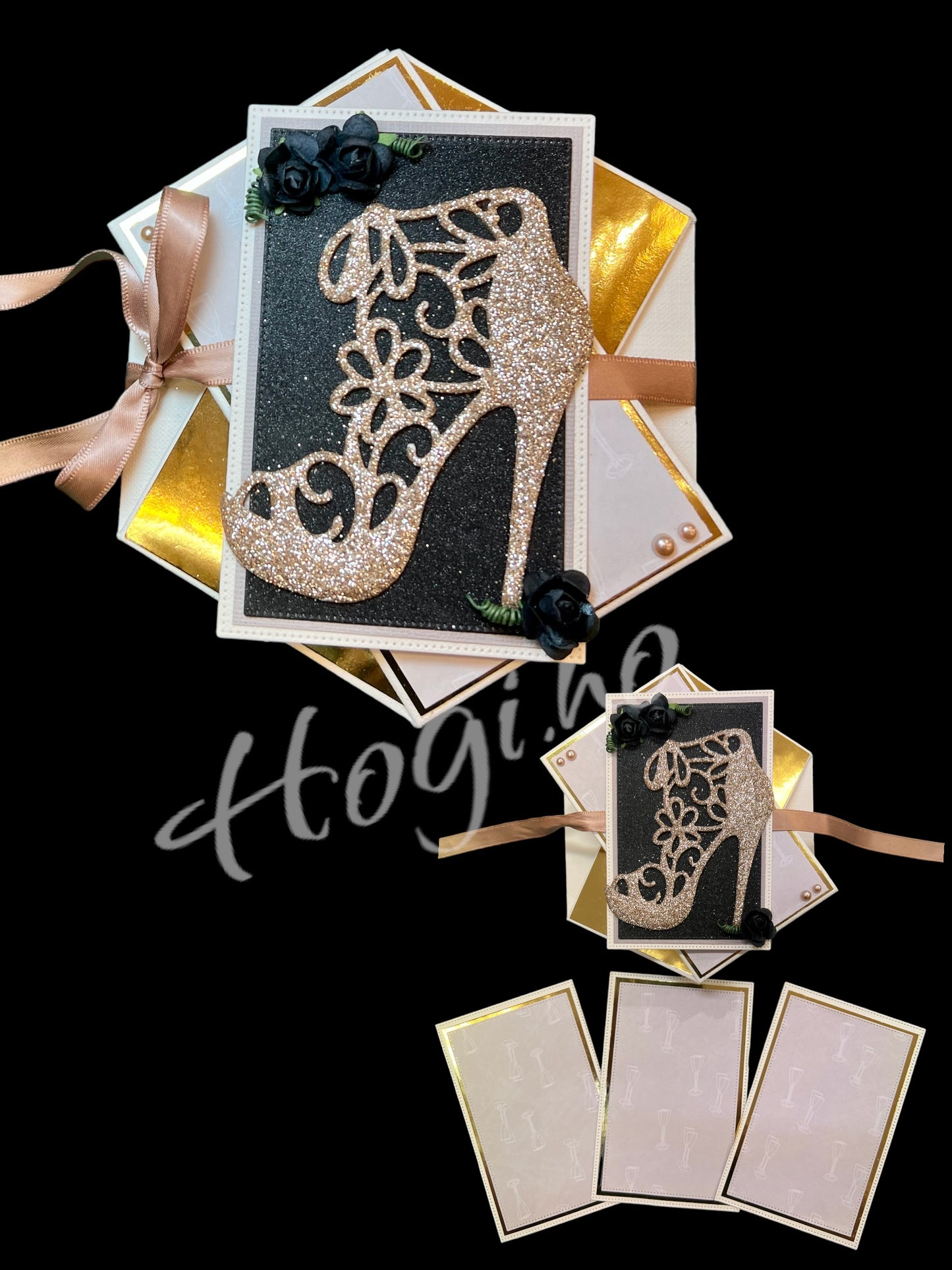 Hobbypakke/ hobbykit - Diamant brettekort m/tags