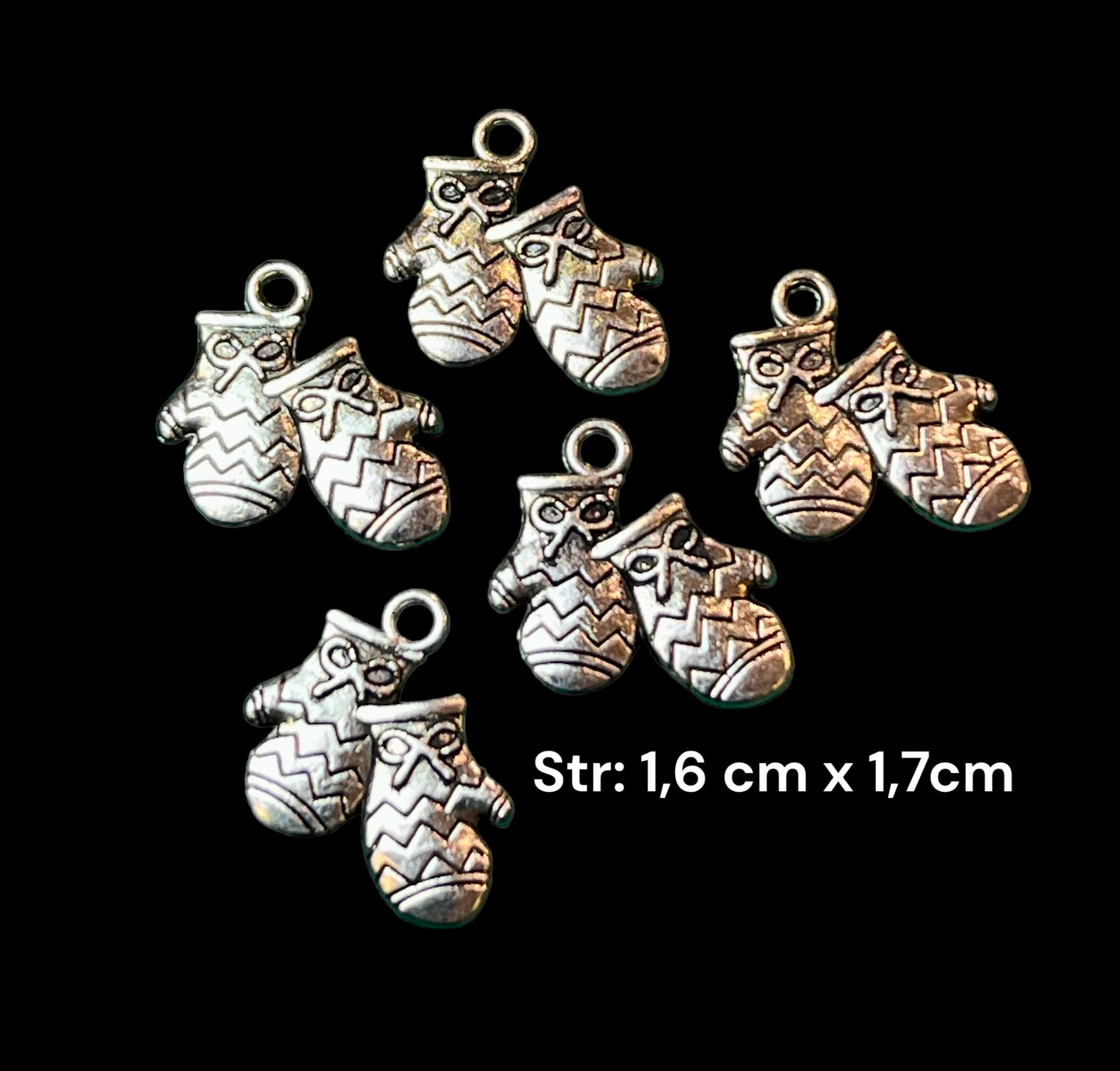 Charms - metallcharms - votter m/oppheng